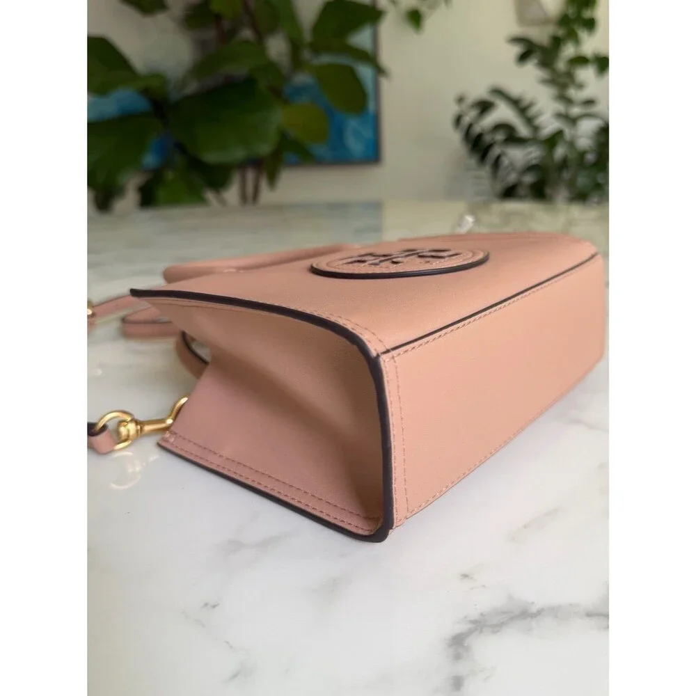 NWT Tory Burch MINI ELLA Bio Tote Bag in Light Sand Beige Tan Crossbody